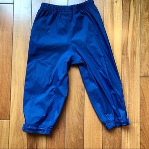 LlBean blue 3T Rain Pants